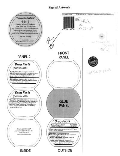 Image Of Label (Dark Spf 15 Label)